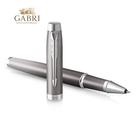 Roller PARKER IM Writing Rituals Gray GT, F (černá náplň)