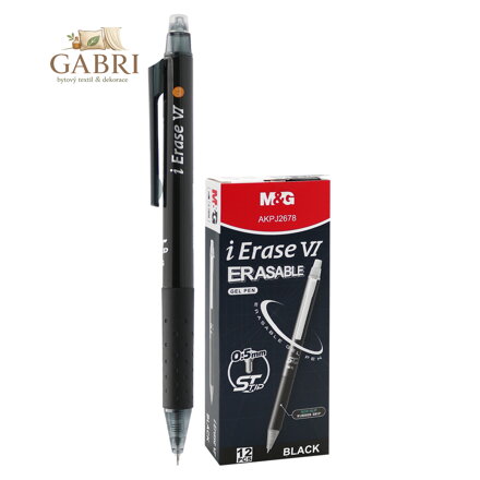 Pero gelové /gumovací M&G iErase VI 0,5 mm - černá náplň