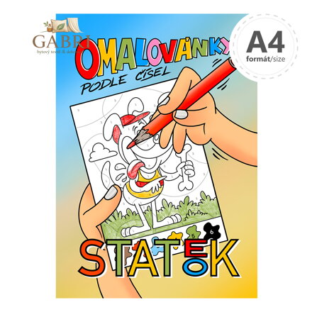 Omalovánka A4 podle čísel - Statek