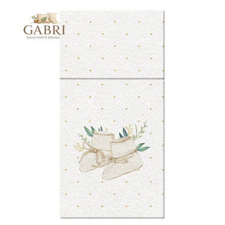 Sáčky na příbory PAW AIRLAID 40x40 cm, Svatý křest, 25 ks/bal