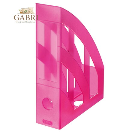 Stojan na časopisy - Classic růžový - transparent.