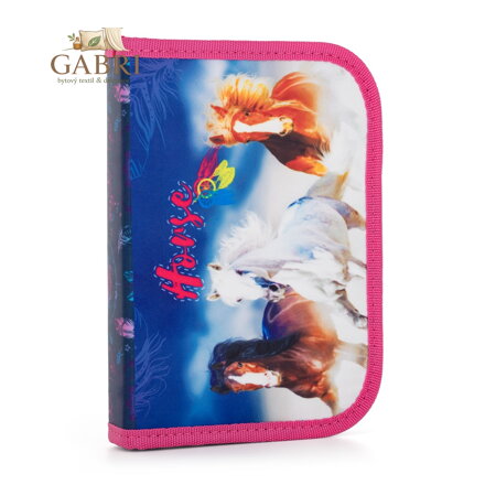 Penál 1 p. 2 chlopně, prázdný kůň