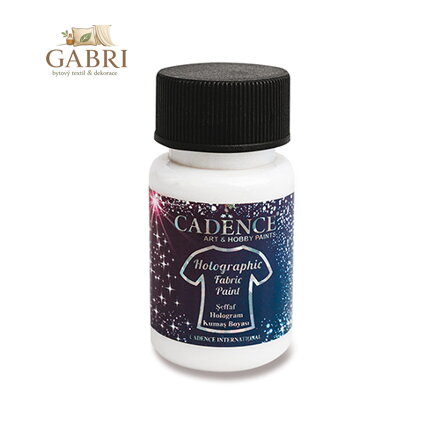 Barva na textil CADENCE s průhledným holografickým efektem