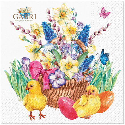 Ubrousky TaT 33x33cm Easter Bouquet