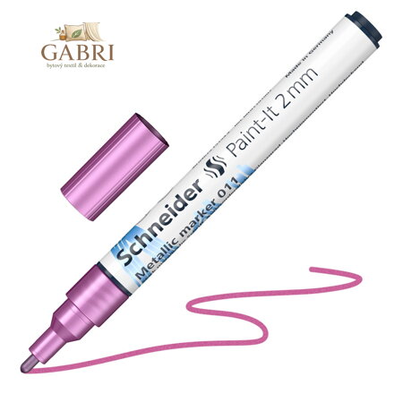 Popisovač Schneider Paint-It 011 hrot 2 mm - metalická fialová