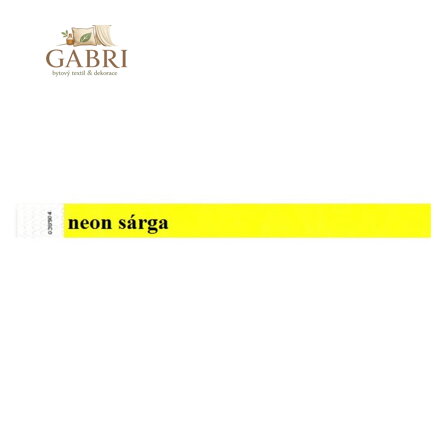 Identifikační náramek, 3/4", Tyvek, NEON žlutý, 100 ks