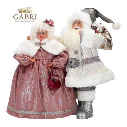 Mikulášský pár dědeček a babička 46 cm