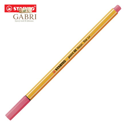 Liner STABILO point 88 neon červený