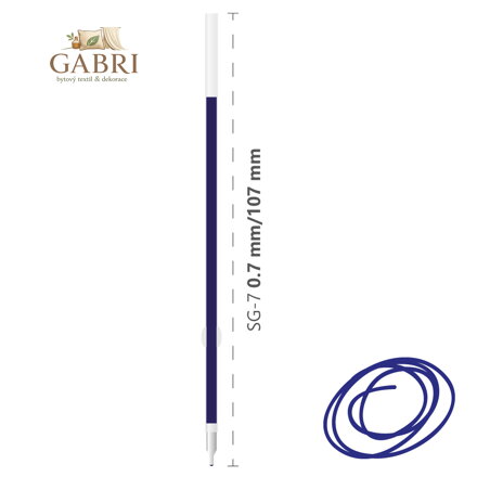 Náplň olejová Semi-Gel SG-7/0,7 mm, modrá