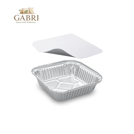 Miska hranatá ALU 560 ml včetně víčka 5ks