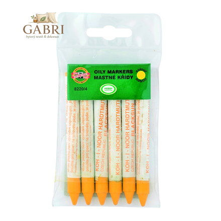 Křída průmyslová mastná, 6 ks
žlutá