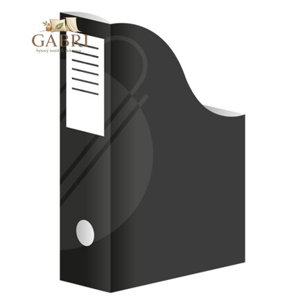 Stojan na časopisy A4 karton. Černý