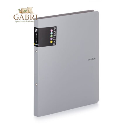 Pořadač PP A4 2kr. PASTELINI šedá