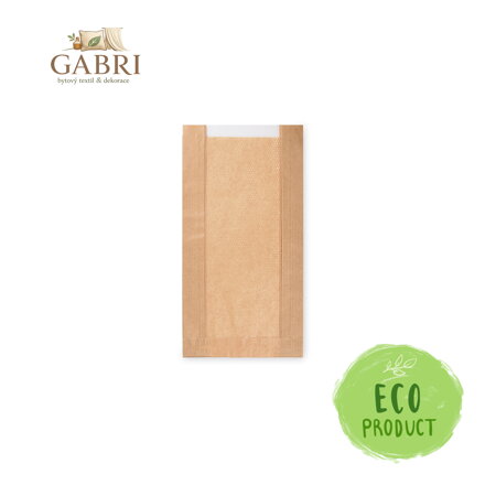 Sáčky papírové s okénkem - pečivo malé