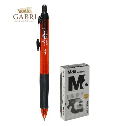 Pero gelové M&G AGP-85871 Jupiter, červený atrament