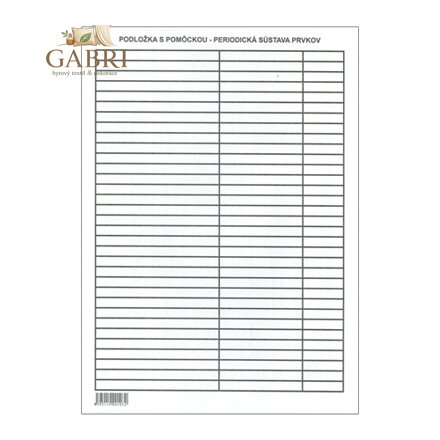 Podložka školní lamino A4 s nápovědou