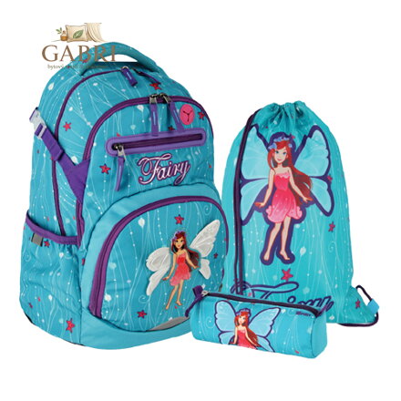 Školní batoh - 3-dílný set ZERO - Fairy
