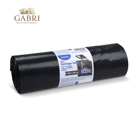 Pytle na odpad 240 l černé 100 x 125 cm /60mic/ Typ 80