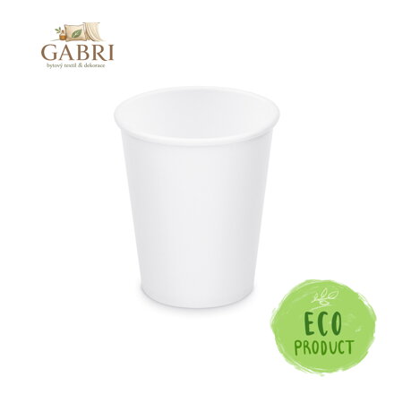 Papírový kelímek bílý 280 ml, M (O 80 mm) [50 ks]