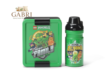LEGO Ninjago svačinový set (láhev a box) - zelená