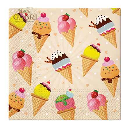 Ubrousky PAW L 33x33cm Ice Cream
