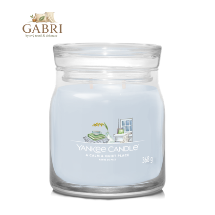 Svíčka Yankee Candle - A CALM & QUIET PLACE, stredná