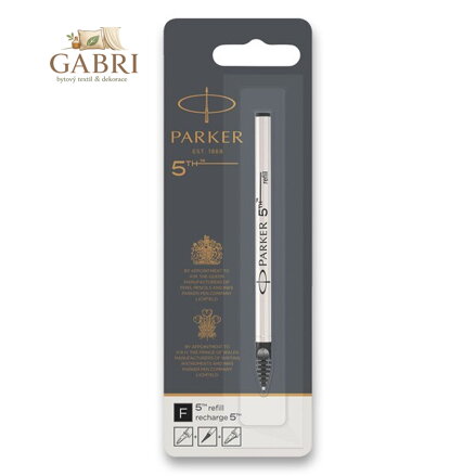 Náplň Parker 5TH - černá F (0,5 mm) blistr