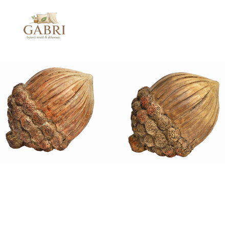Dekorace - žalud natural 10x9x11 cm