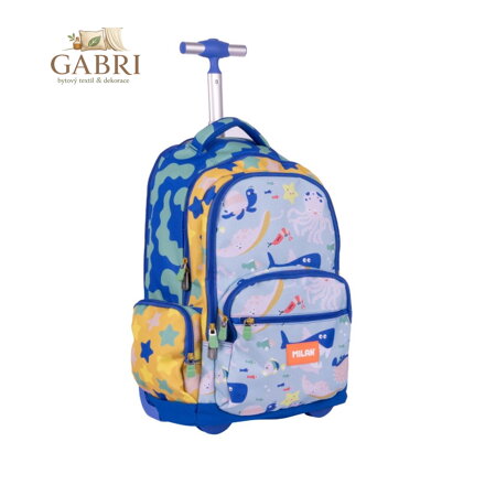 Školní batoh na kolečkách MILAN (25 L) série Blue Odyssey