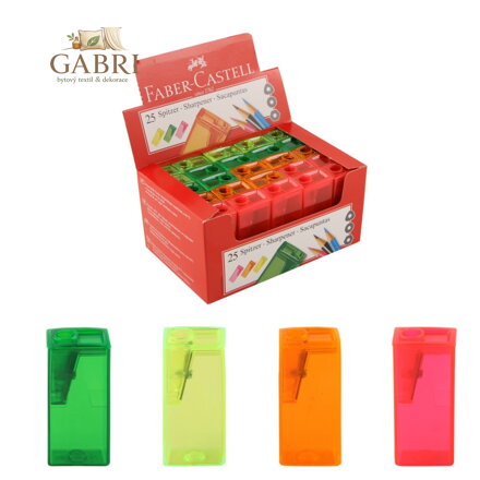 Ořezávátko Faber-Castell 125 LV /FLV se zásobníkem (8 barev)