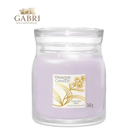 Svíčka Yankee Candle - LAVENDER BLISS, střední