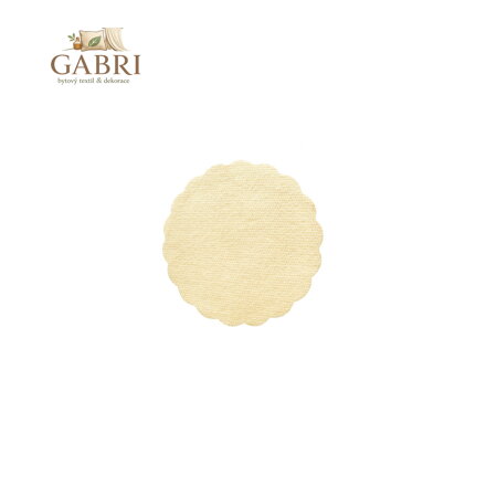 Rozetky do podšálky Airlaid 9 cm, béžové (500 ks v bal.)