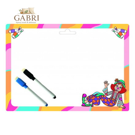 Stíratelná tabulka A4 Akim - Klauni