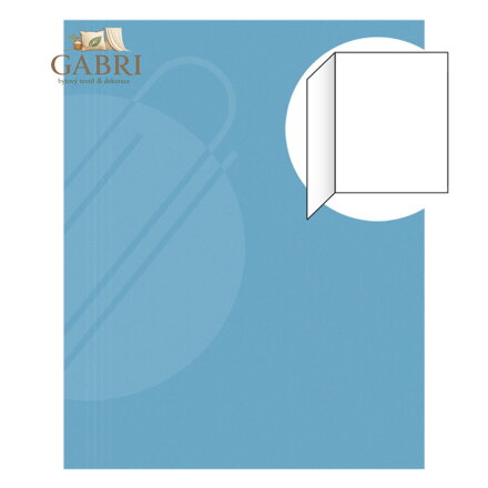 Odkládací mapa bez klop EKO 250 - modrá