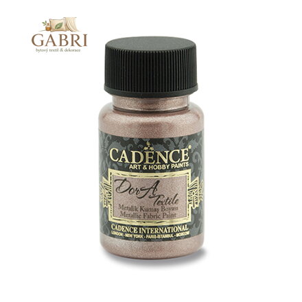 Textilní barva Cadence, metal. starorůžová, 50 ml