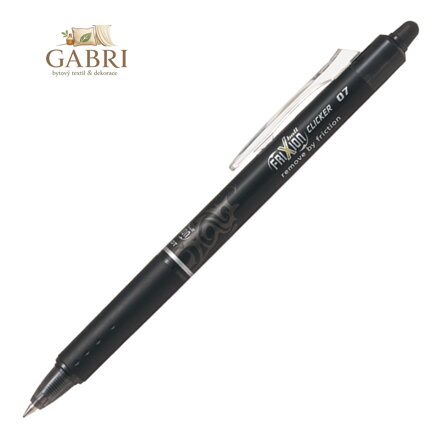 Roller gelový PILOT Frixion Clicker 0,7 černý