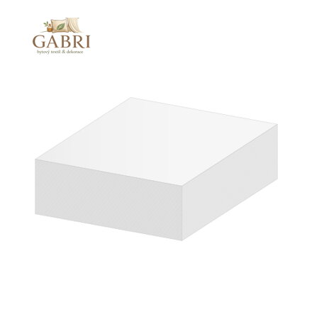 Blok kostka bílá 8,5 x 8,5 x 3,5 cm - sypaná