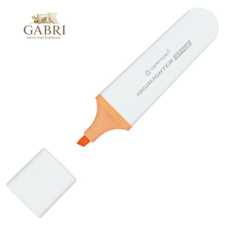 Zvýrazňovač CENTROPEN 6252 STYLE SOFT 1-5 mm, oranžový