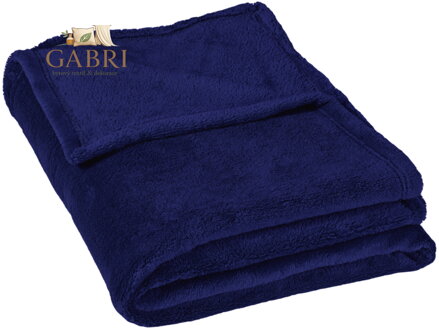 Dětská micro deka 75x100cm 300g/m2 tm.modrá