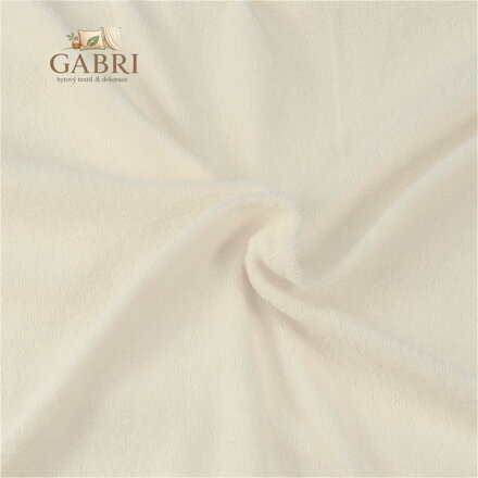 Froté prostěradlo na vysokou matraci smetanové