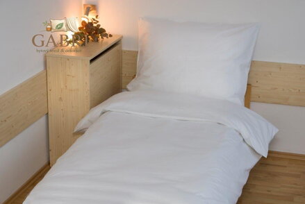 Prodloužené povlečení bavlna UNI 140x220, 70x90cm Bílá