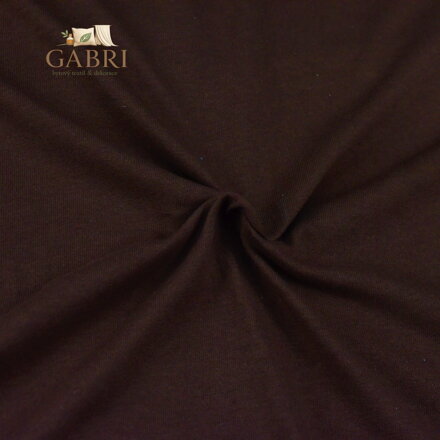 Jersey prostěradlo tmavě hnědé