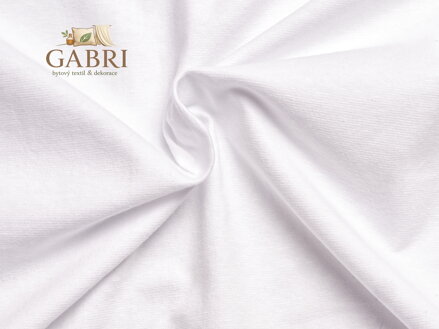 Jersey prostěradlo EXCLUSIVE bílé