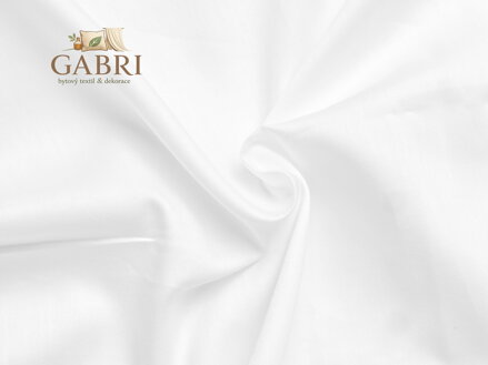 Bílé saténové prostěradlo 240x230 plachta bez gumy