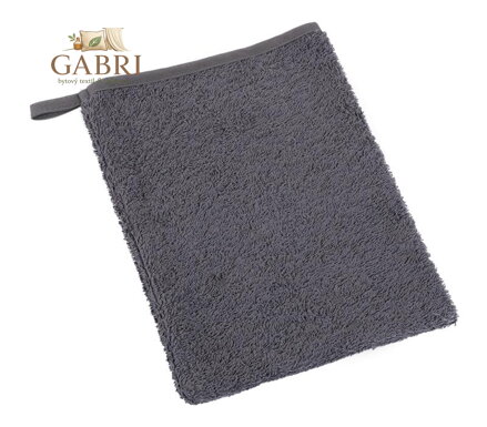 Froté žínka 17x25 tmavě šedá