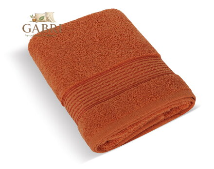Froté ručník 50x100cm proužek 450g terra