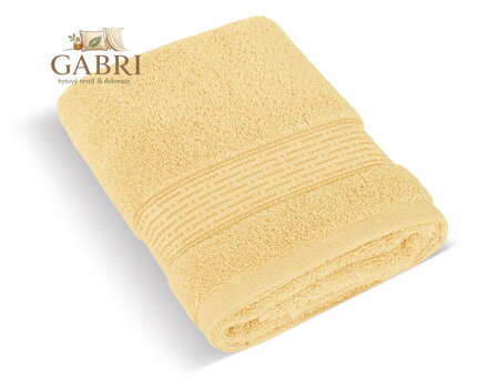 Froté osuška 70x140cm proužek 450g světle žlutá