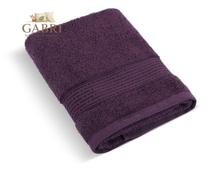 Froté osuška 70x140cm proužek 450g tmavě vínová