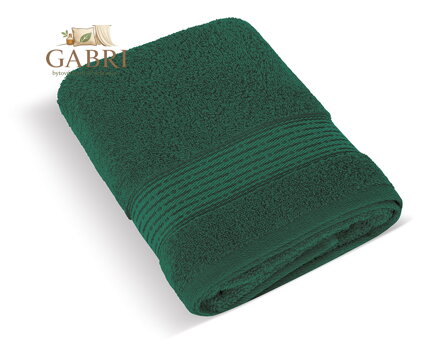 Froté osuška 70x140cm proužek 450g tmavě zelená