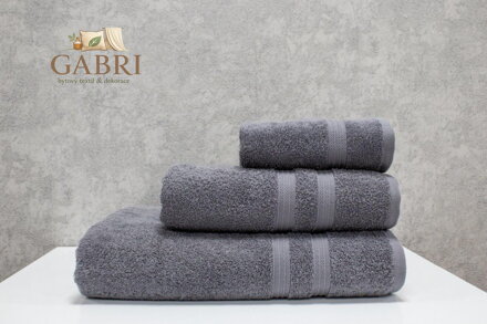 Froté osuška VIOLKA 70x140cm 450g tmavě šedá